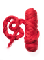 Preview: Kammzug Merino, 19.5mic ideal zum Nuno-Filzen tomatenrot 100% Wolle 1000g