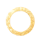 Preview: Scheibe gold rund klein Ornament 7090.78.54