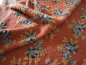 Preview: Musterwalk Winter 2025/26 Neu  Blumen auf orange Walkloden Italien