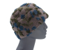Preview: Unikat Mütze Musterwalkstoff Walk gefüttert handgefertigt