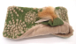 Preview: STIRNBAND Strahlen beige auf grün. Blume abnehmbar