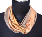 Preview: SCHLAUCHSCHAL LOOP SEIDENJERSEY 100% reine Seide beige-natur