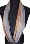 Preview: SCHLAUCHSCHAL LOOP SEIDENJERSEY 100% reine Seide grau-beige