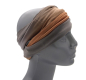 Preview: SCHLAUCHSCHAL LOOP SEIDENJERSEY 100% reine Seide grau-beige