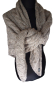 Preview: Dreieckstuch Zopfmuster Strick von Gebeana beige 120x170cm