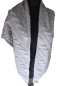 Preview: Dreieckstuch Zopfmuster Strick von Gebeana grau 120x170cm