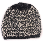 Preview: Strickmütze Beanie lang grau Ballonmütze Fa. Gebeana Strickgrau gefüttert made Germany