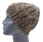 Preview: Neu Gebeana Damen Strick-Mütze taupe, made in Germany