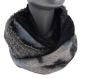 Preview: Loop Loopschal Schlauchschal 3 verschiedene Stoffe Unikat Boucle Walk Samt