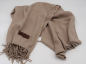 Preview: Schal Glatt beige 70% Viskose, 30% Cashmere