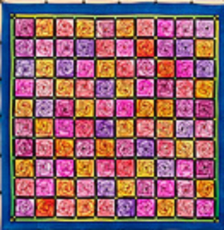 ROSE PATCH IDEEN GUTTA-SEIDENTUCH 90x90cm Ponge 8 Konturen schwarz