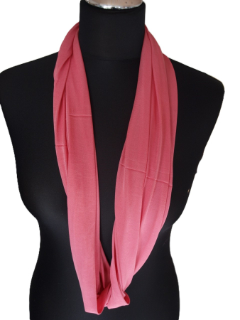 Preview: SCHLAUCHSCHAL LOOP SEIDENJERSEY 100% reine Seide rosa