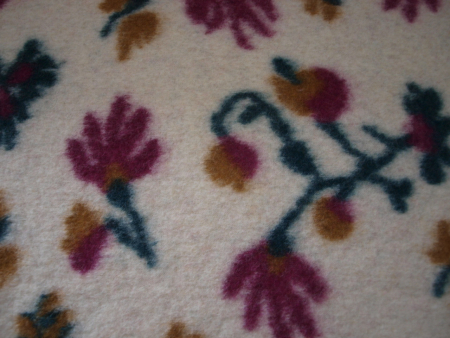 Musterwalk Blumen abstrakt auf natur Walkstoff Italien gemustert Walkloden Walk