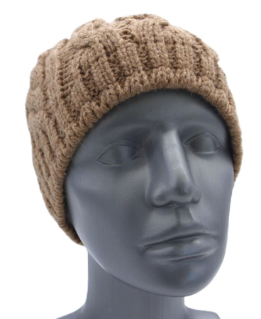 Preview: Neu Gebeana Damen Strick-Mütze beige, made in Germany