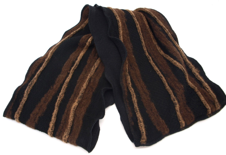 Preview: Loop Strickstoff Loopschal Baumwollfleece gefüttert edel exclusiv