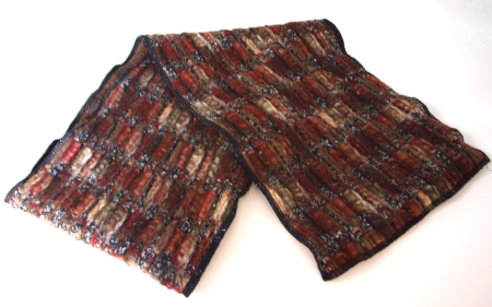 Preview: Loopschal Schlauchschal Strickstoff handgefertigt gefüttert warm Wintertraum