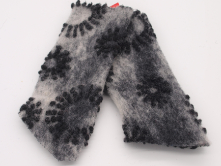 STULPEN Strahlen schwarz auf grau HANDGEFERTIGT