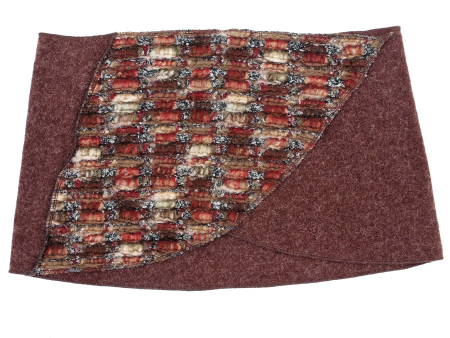 Hüftgürtel, Hüftschmeichler, Cacheur Braun mit Wollstoff braun Strick