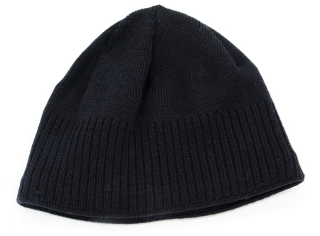 Gebeana Herren Strickmütze Unifarben schwarz made in Germany