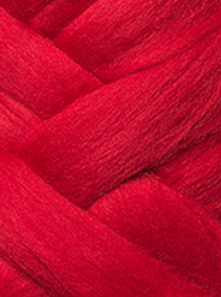 Kammzug Merino, 19.5mic ideal zum Nuno-Filzen passion-rot 100% Wolle 1000g