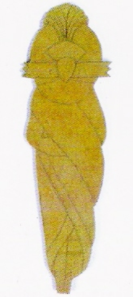 MDF HOLZDEKOR AFRIKANISCHE PUPPE 07360.00.12