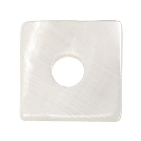 Scheibe eckig perlmutt hell 25x25mm 7090.21.95