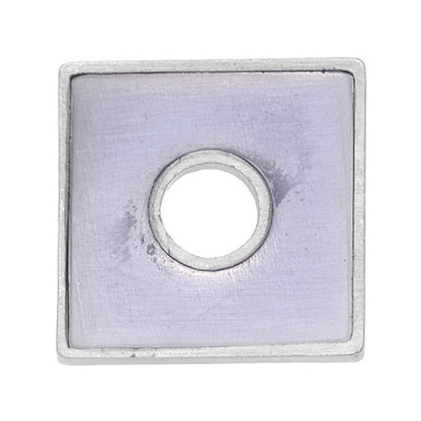 Scheibe eckig lila 25x25mm 7090.21.93