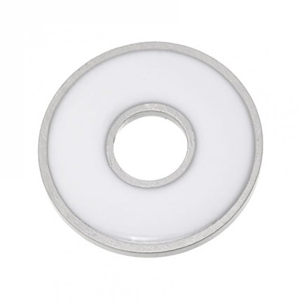 Scheibe weiß eckig gepunktet 20x20mm 7090.26.35