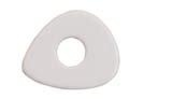 Scheibe asymetrisch weiß 25mm 7090.37.87