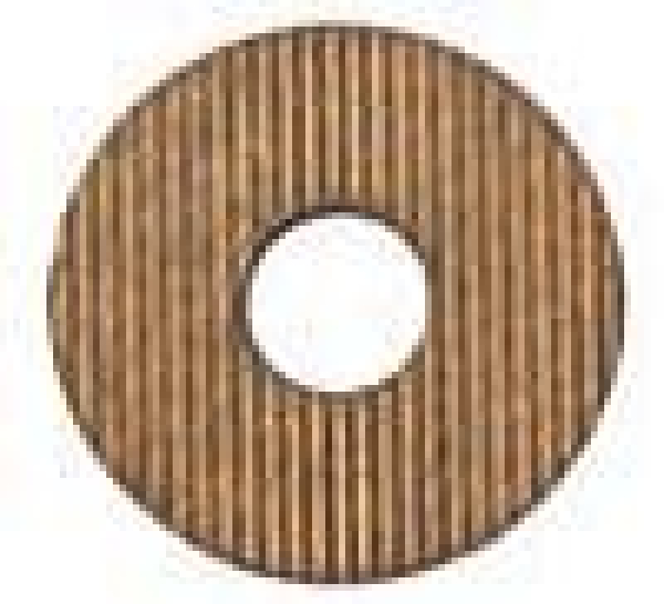NEU! Scheibe Holz rund geriffelt braun 25mm 7090.70.46
