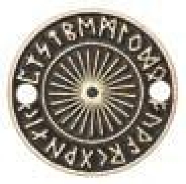 Griechische Scheibe gold 29mm 7090.67.10