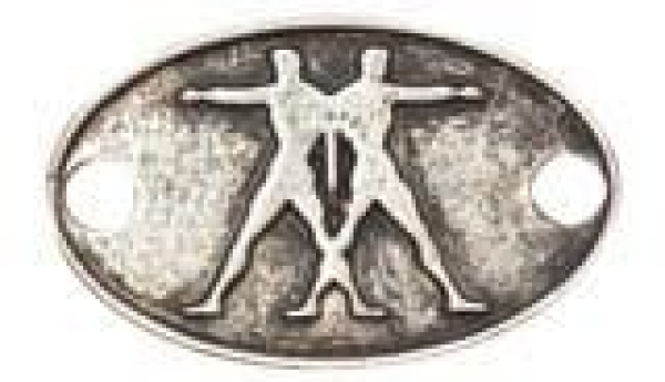 Sternzeichen Zwilling silber 31x19mm  7090.67.41