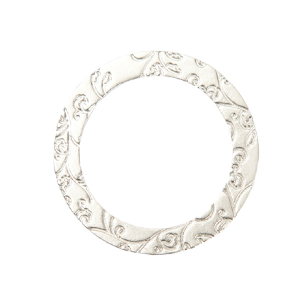 Scheibe silber rund klein Ornament 7090.78.53