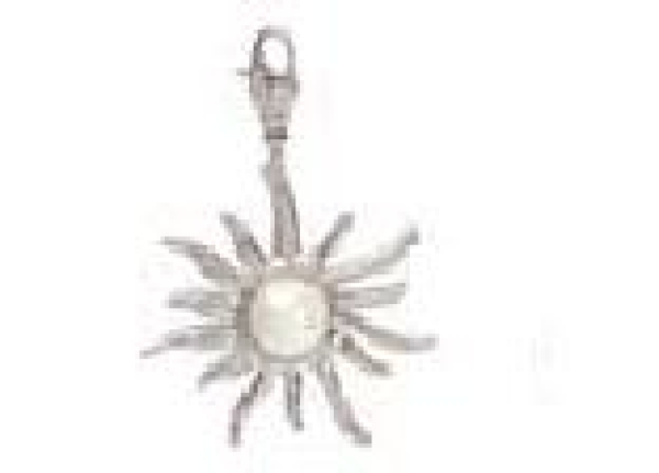 Stern mit Cabochon weiss Anhänger Big Charms 7090.43.18 Rico