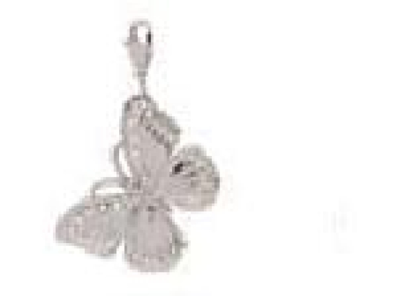Schmetterling mit Strass schwarz Anhänger Big Charms 7090.43.21 Rico