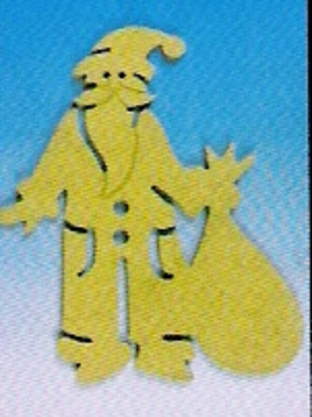 Nikolaus, Santa Claus, MDF Holzdekor von Rico, Weihnachten 06956.00.10