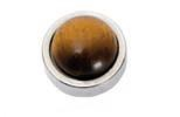 Aufsatz Tops Cabochon Halbedelstein Tigerauge 12mm 7090.37.04