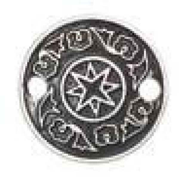 Sterne & Blumen Scheibe silber 25mm 7090.67.18