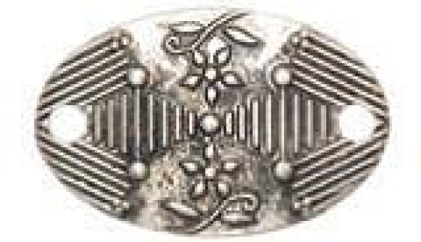 Blumenscheibe oval silber 29mm 7090.67.20