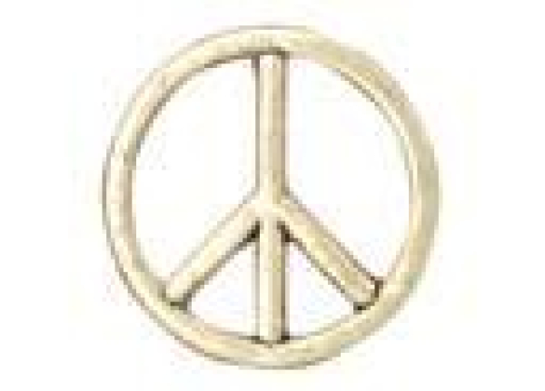 Peace Zeichen gold 25mm 7090.67.76