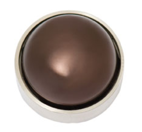 Aufsatz Tops Cabochon Renaissanceperle braun 20mm 7090.26.08
