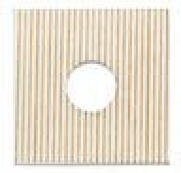 NEU! Scheibe Holz eckig geriffelt weiß 25x25mm 7090.70.45