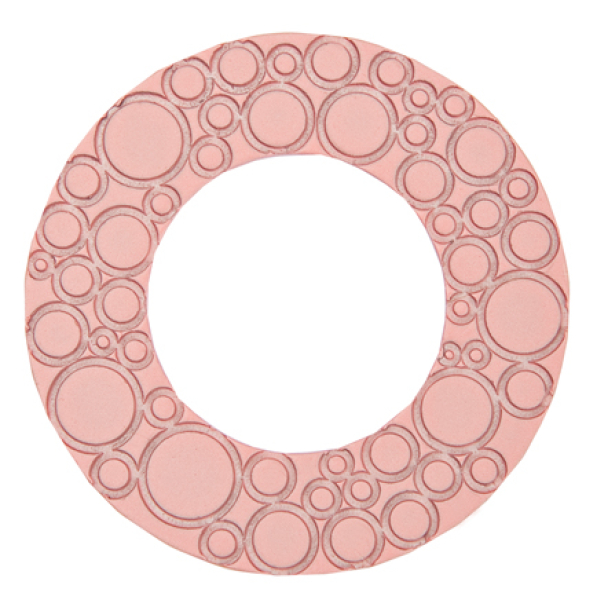 Scheibe pink Rückseite Kreise 7090.78.36