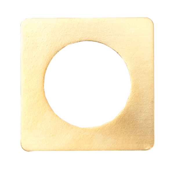 Scheibe gold eckig 7090.78.52