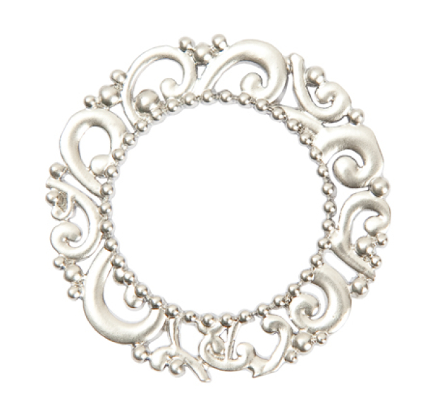 Scheibe silber Ornament 7090.78.63