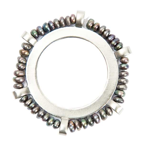 Scheibe Perlenkranz grau 7090.78.68