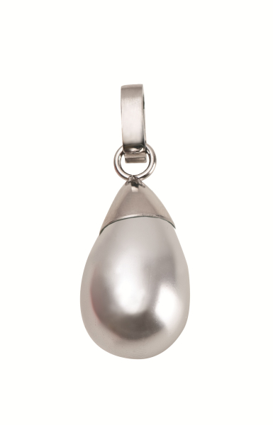 Anhänger Muschel mit Kappe grau 7090.88.02