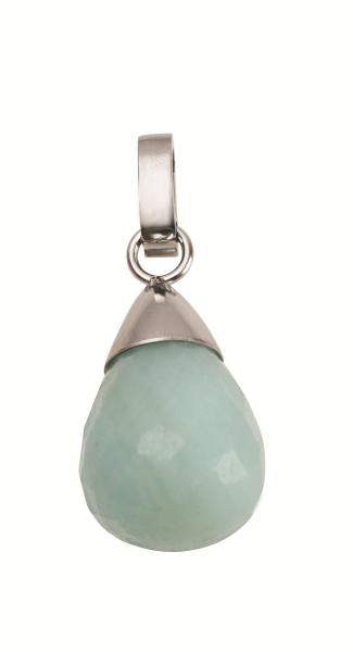 Anhänger Amazonit mit Kappe hellgrün 7090.88.07