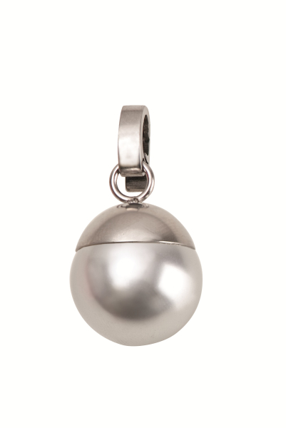 Anhänger Muschel mit Kappe grau 7090.88.09