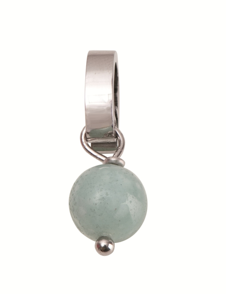 Anhänger Amazonit mit Clip hellgrau  7090.88.15